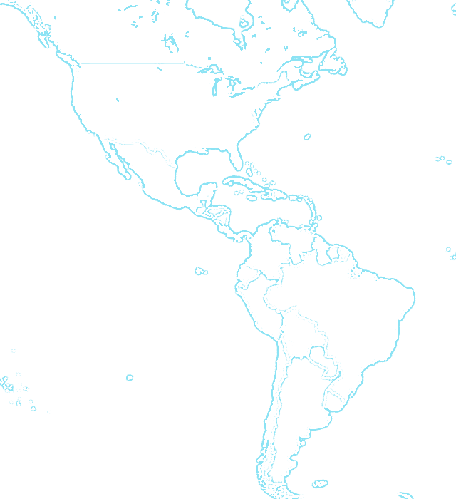 Mapa de cobertura de Stemalia en Estados Unidos, México y Latinoamérica
